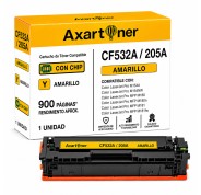 Compatible HP CF532A / 205A Amarillo Cartucho de Toner para HP Color LaserJet Pro M154a M154nw MFP M180 MFP M180n MFP M181 MFP M181fw