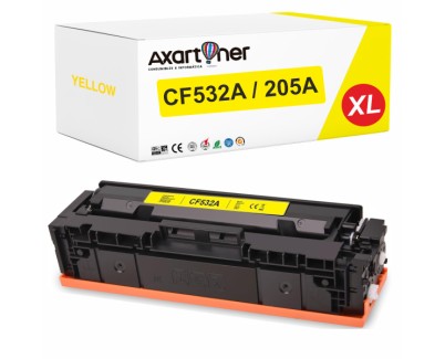 Compatible HP CF532A XL / 205A Amarillo Cartucho de Toner para HP Color LaserJet Pro M154, MFP M180, MFP M181