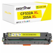 Compatible HP CF532A XL / 205A Amarillo Cartucho de Toner para HP Color LaserJet Pro M154a M154nw MFP M180 MFP M180n MFP M181 MFP M181fw