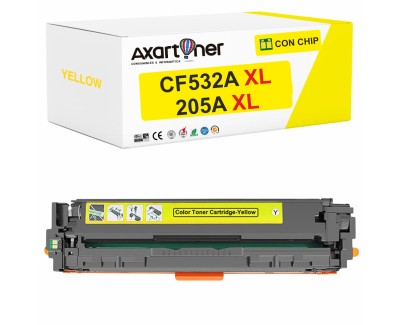 Compatible HP CF532A XL / 205A Amarillo Cartucho de Toner para HP Color LaserJet Pro M154a M154nw MFP M180 MFP M180n MFP M181 MFP M181fw
