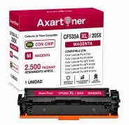 Compatible HP CF533A XL / 205A Magenta Cartucho de Toner para HP Color LaserJet Pro M154a M154nw MFP M180 MFP M180n MFP M181 MFP M181fw