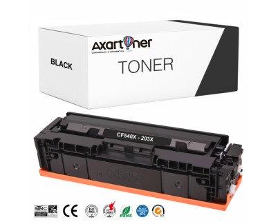 Compatible HP CF540X / CF540A Negro Cartucho de Toner 203X / 203A para HP Color LaserJet Pro M254, M280, M281