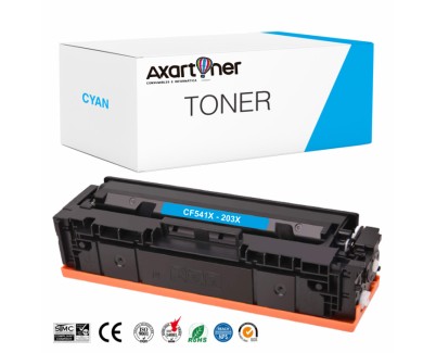 Compatible HP CF541X / CF541A Cyan Cartucho de Toner 203X / 203A para HP Color LaserJet Pro M254, M280, M281