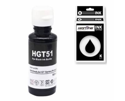 Compatible HP GT51 Negro Botella de Tinta