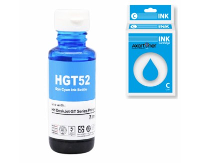 Compatible HP GT52 Cyan Botella de Tinta M0H54AE