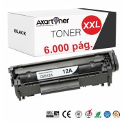 Compatible HP Q2612A XL / 12A XL Negro Cartucho de Toner