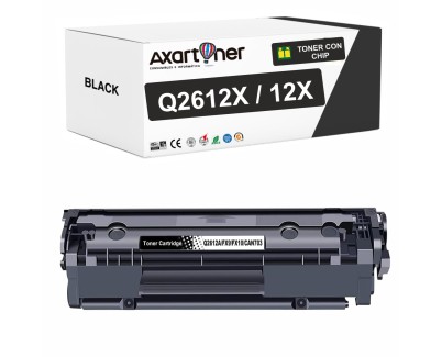 Compatible HP Q2612X / 12X Negro Cartucho de Toner para HP LaserJet 1010 1012 1015 1018 1020 1022 1022n 1022nw 3020 3030 3050 3052 3055 M1005 M1005mfp M1319 M1319f