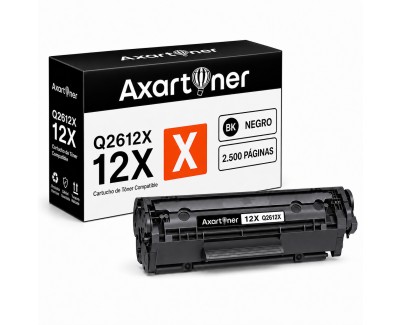 Compatible HP Q2612X / 12X Negro Cartucho de Toner para HP LaserJet 1010 1012 1015 1018 1020 1022 1022n 1022nw 3020 3030 3050 3052 3055 M1005 M1005mfp M1319 M1319f