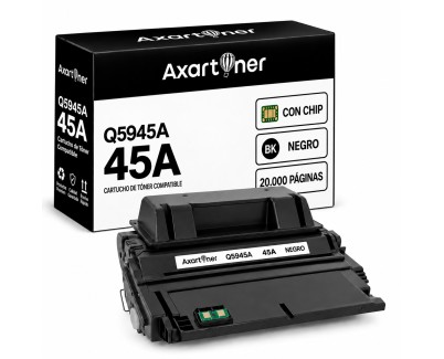 Compatible HP Q5945A / 45A Negro Cartucho de Toner para HP LaserJet 4345, 4345x, 4345xm, 4345xs, M4345, M4345x, M4345xm, M4345xs