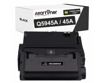 Compatible HP Q5945A / 45A Negro Cartucho de Toner para HP LaserJet 4345, 4345x, 4345xm, 4345xs, M4345, M4345x, M4345xm, M4345xs