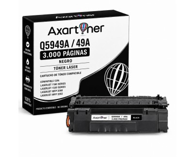 Compatible HP Q5949A / 49A Negro Cartucho de Toner para HP LaserJet 1160, 1320, 1320N, 1320NW, 1320TN, 3390, 392