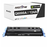 Compatible HP Q6000A / 124A Negro Cartucho de Toner para HP Color LaserJet 1600, 2600n, 2605, 2605dn, 2605dtn, CM1015, CM1015 MFP, CM1017, CM1017 MFP