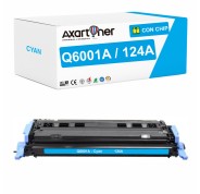 Compatible HP Q6001A / 124A Cyan Cartucho de Toner para HP Color LaserJet 1600, 2600n, 2605, 2605dn, 2605dtn, CM1015, CM1015 MFP, CM1017, CM1017 MFP