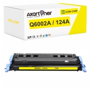 Compatible HP Q6002A / 124A Amarillo Cartucho de Toner para HP Color LaserJet 1600, 2600n, 2605, 2605dn, 2605dtn, CM1015, CM1015 MFP, CM1017, CM1017 MFP