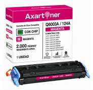 Compatible HP Q6003A / 124A Magenta Cartucho de Toner para HP Color LaserJet 1600, 2600n, 2605, 2605dn, 2605dtn, CM1015, CM1015 MFP, CM1017, CM1017 MFP