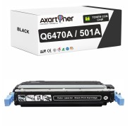 Compatible HP Q6470A / 501A Negro Cartucho de Toner para HP Color LaserJet 3600, 3600dn, 3600n, 3800, 3800dn, 3800n, CP3505, CP3505dn, CP3505n