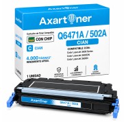 Compatible HP Q6471A / 502A Cyan Cartucho de Toner  para HP Color LaserJet 3600, 3600dn, 3600n