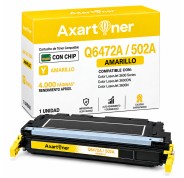 Compatible HP Q6472A / 502A Amarillo Cartucho de Toner para HP Color LaserJet 3600, 3600dn, 3600n