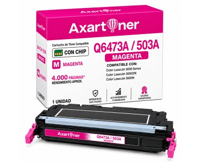 Compatible HP Q6473A / 502A Magenta Cartucho de Toner para HP Color LaserJet 3600, 3600dn, 3600n