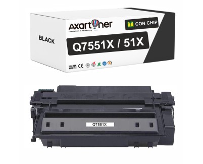 Compatible HP Q7551X / 51X Negro Cartucho de Toner para HP LaserJet M3027 MFPM3027x MFP M3035 MFP M3035xs MFP P3005 P3005d P3005dnP3005n P3005x