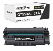 Compatible HP Q7553A / 53A Negro Cartucho de Toner para HP LaserJet P2015, P2014, P2015n, M2727 NF, P2015dn