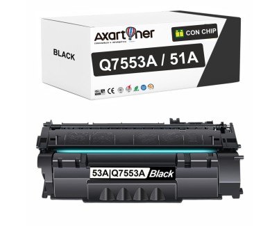 Compatible HP Q7553A / 53A Negro Cartucho de Toner para HP LaserJet P2015, P2014, P2015n, M2727 NF, P2015dn