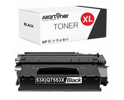 Compatible HP Q7553X / 53X Negro Cartucho de Toner