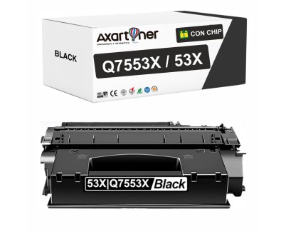 Compatible HP Q7553X / 53X Negro Cartucho de Toner para HP LaserJet P2014, P2015, M2727, M2727, MFP, M2727nf, MFP, M2727nfs, P2015d, P2015dn, P2015x, P2014, P2014n