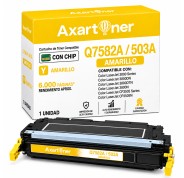 Compatible HP Q7582A / 503A Amarillo Cartucho de Toner para HP Color LaserJet 3800, 3800dn, 3800n, CP3505, CP3505dn, CP3505n