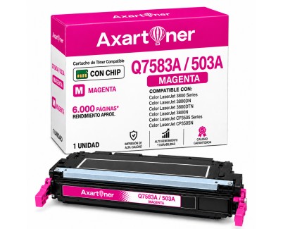 Compatible HP Q7583A / 503A Magenta Cartucho de Toner para HP Color LaserJet 3800, 3800dn, 3800n, CP3505, CP3505dn, CP3505n