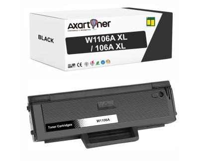 Compatible HP W1106A XL / 106A - CON CHIP - Negro Cartucho de Toner (Alta Capacidad) HP Laser 107a, 107w / MFP 135a, 135w, 137fnw