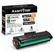 Compatible HP W1106A XL / 106A - CON CHIP - Negro Cartucho de Toner (Alta Capacidad) HP Laser 107a, 107w / MFP 135a, 135w, 137fnw