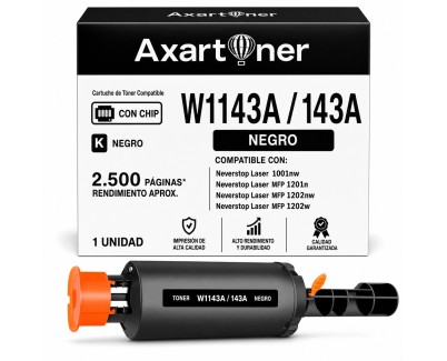 Compatible HP W1143A / 143A Negro Cartucho de Toner para HP Neverstop 1001nw MFP 1201n 1202nw 1202w