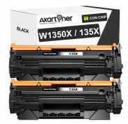 Compatible Pack x2 HP W1350X / 135X - CON CHIP - Negro Cartucho de Toner (NO usar en HP+ / Serie E) para HP LaserJet M209dw, MFP M234sdw, MFP M234sdn, MFP M234dw