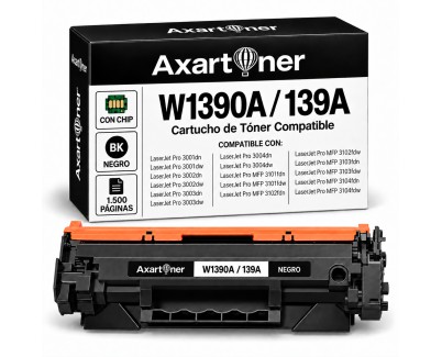 Compatible HP W1390A / 139A - CON CHIP - Negro Cartucho de Toner para HP LaserJet Pro 3001dn 3001dw 3002dn 3002dw 3003dn 3003dw 3004dn 3004dw / Lasejert Pro MFP 3101fdn 3101fdw 3102fdn 3102fdw 3103fdn 3103fdw 3104fdn 3104fdw