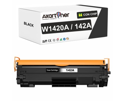 Compatible HP W1420A / 142A - CON CHIP - Negro Cartucho de Toner (NO usar en impresoras terminan en E)  para HP LaserJet MFP M140w LaserJet M110w M110 M140 M140w M139w