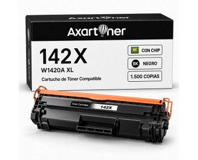 Compatible HP W1420A XL / 142X - CON CHIP - Negro Cartucho de Toner (NO usar en impresoras que terminan en E) para HP LaserJet MFP M140w LaserJet M110w M110 M140 M140w M139w
