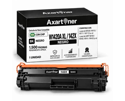 Compatible HP W1420A XL / 142X - CON CHIP - Negro Cartucho de Toner (NO usar en impresoras que terminan en E) para HP LaserJet MFP M140w LaserJet M110w M110 M140 M140w M139w