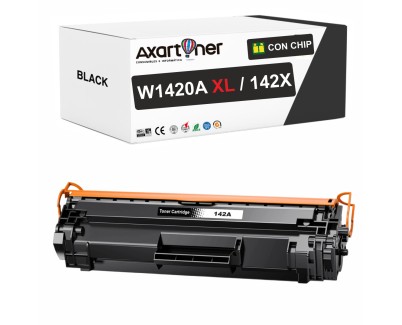 Compatible HP W1420A XL / 142XL - CON CHIP - Negro Cartucho de Toner (NO usar en impresoras que terminan en E) para HP LaserJet MFP M140w LaserJet M110w M110 M140 M140w M139w