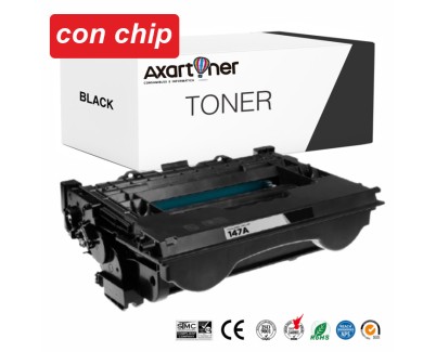 Compatible HP W1470A / 147A - CON CHIP - Negro Cartucho de Toner para HP LaserJet Enterprise M610, M611, M612, M634, M635, M636