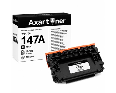 Compatible HP W1470A / 147A - CON CHIP - Negro Cartucho de Toner para HP LaserJet Enterprise M610, M611, M612, M634, M635, M636