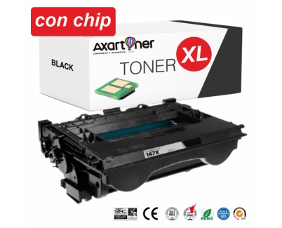 Compatible HP W1470X / 147X - CON CHIP - Negro Cartucho de Toner para HP LaserJet Enterprise M610, M611, M612, M634, M635, M636