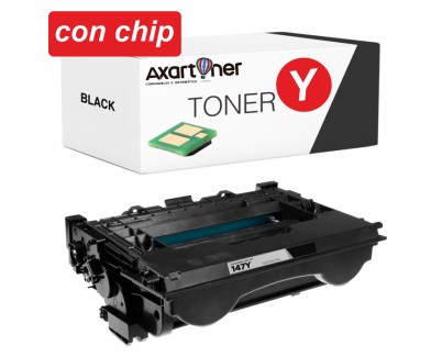 Compatible HP W1470Y / 147Y - CON CHIP - Negro Cartucho de Toner para HP LaserJet Enterprise M610, M611, M612, M634, M635, M636