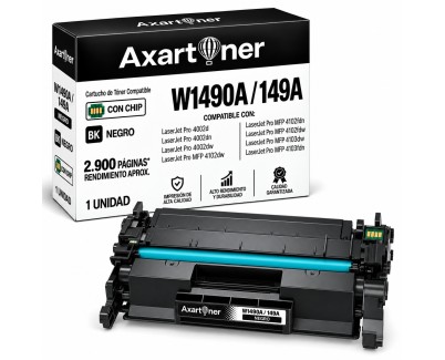 Compatible HP W1490A / 149A - CON CHIP - Negro Cartucho de Toner (NO usar en impresoras terminan en E) para HP LaserJet Pro 4002d 4002dn 4002dw 4002n MFP 4102dw MFP 4102fdn MFP 4102fdw MFP 4103dw MFP 4103fdn