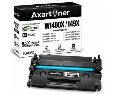 Compatible HP W1490X / 149X - CON CHIP - Negro Cartucho de Toner (NO usar en impresoras terminan en E) para HP LaserJet Pro 4002d 4002dn 4002dw 4002n MFP 4102dw  MFP 4102fdn MFP 4102fdw MFP 4103dw MFP 4103fdn