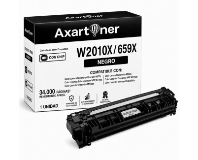 Compatible HP W2010X / W2010A Negro Cartucho de Toner 659X / 659A para HP Color Laserjet Enterprise M856dn M856x MFP M776dn MFP Flow M776zs M776x M776z
