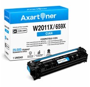 Compatible HP W2011X / W2011A Cyan Cartucho de Toner 659X / 659A para HP Color Laserjet Enterprise M856dn M856x MFP M776dn MFP Flow M776zs M776x M776z