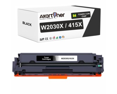 Compatible HP W2030X / 415X - CON CHIP - Negro Cartucho de Toner para HP Color LaserJet Pro M454dn M454dw M454nw MFP M479dw M479fdn M479fdw M479fnw Enterprise M455dn MFP M480f