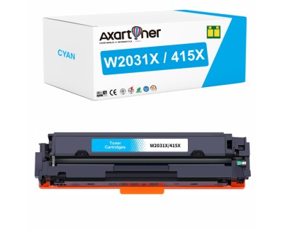 Compatible HP W2031X / 415X - CON CHIP - Cyan Cartucho de Toner  para HP Color LaserJet Pro MFP M454 / M478 / M479