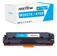 Compatible HP W2031X / 415X - CON CHIP - Cyan Cartucho de Toner para HP Color LaserJet Pro M454dn M454dw M454nw MFP M479dw M479fdn M479fdw M479fnw Enterprise M455dn MFP M480f